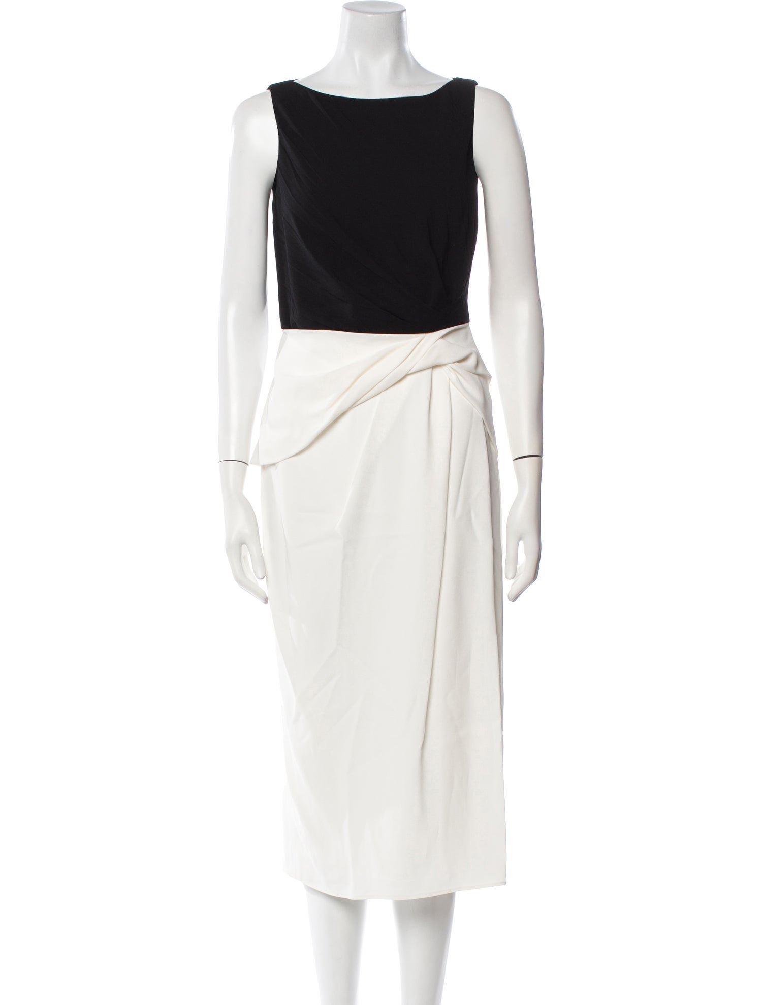 Jason Wu Collection Bateau Neckline Midi Length Dress