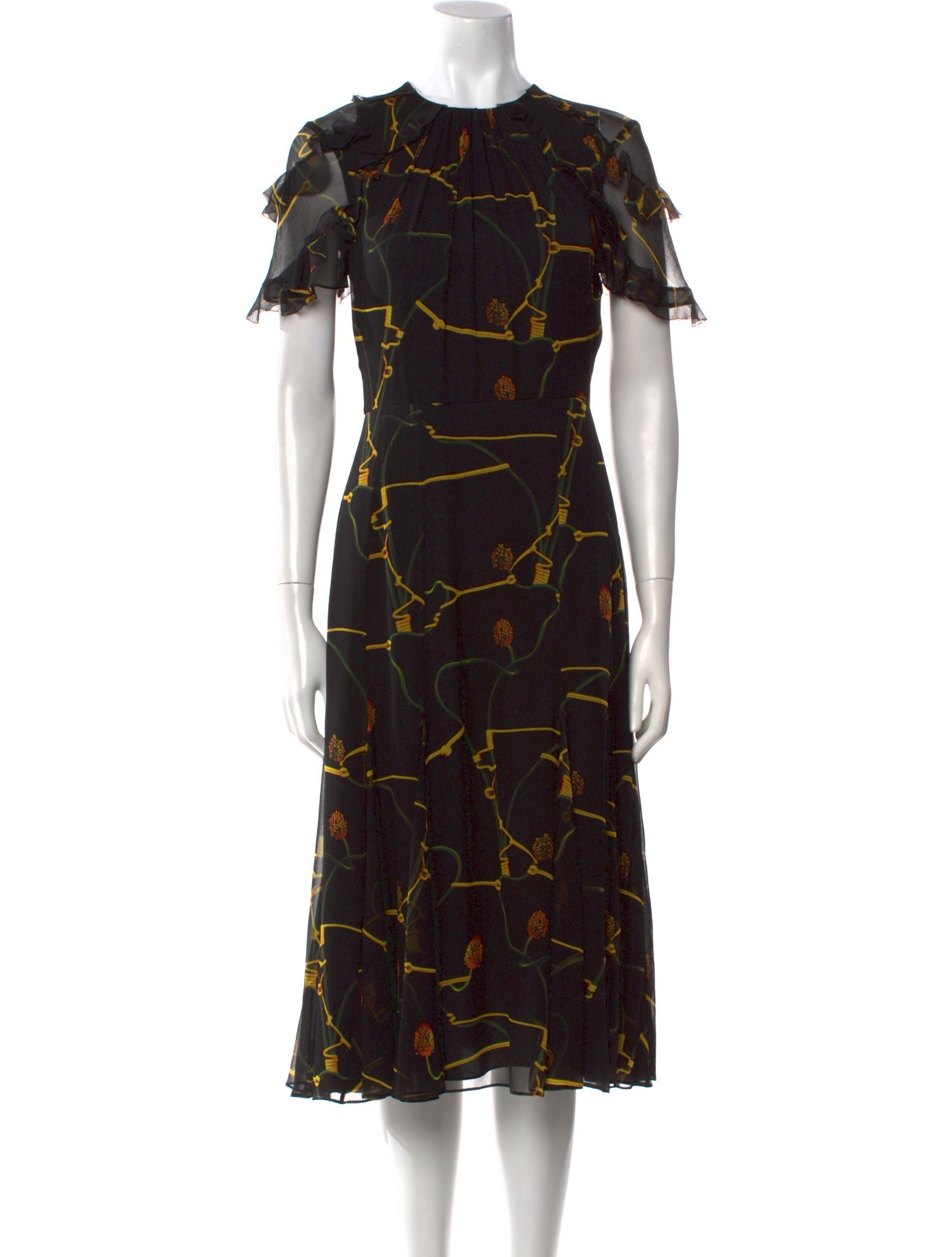 Jason Wu Collection Silk Midi Length Dress
