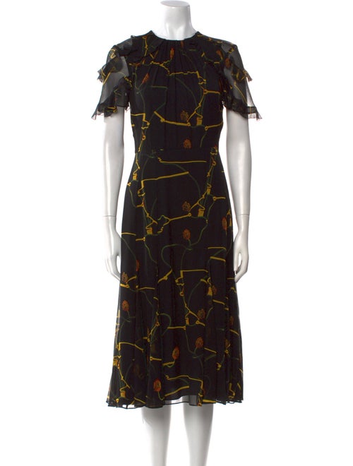 Jason Wu Collection Silk Midi Length Dress