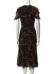 Jason Wu Collection Silk Midi Length Dress