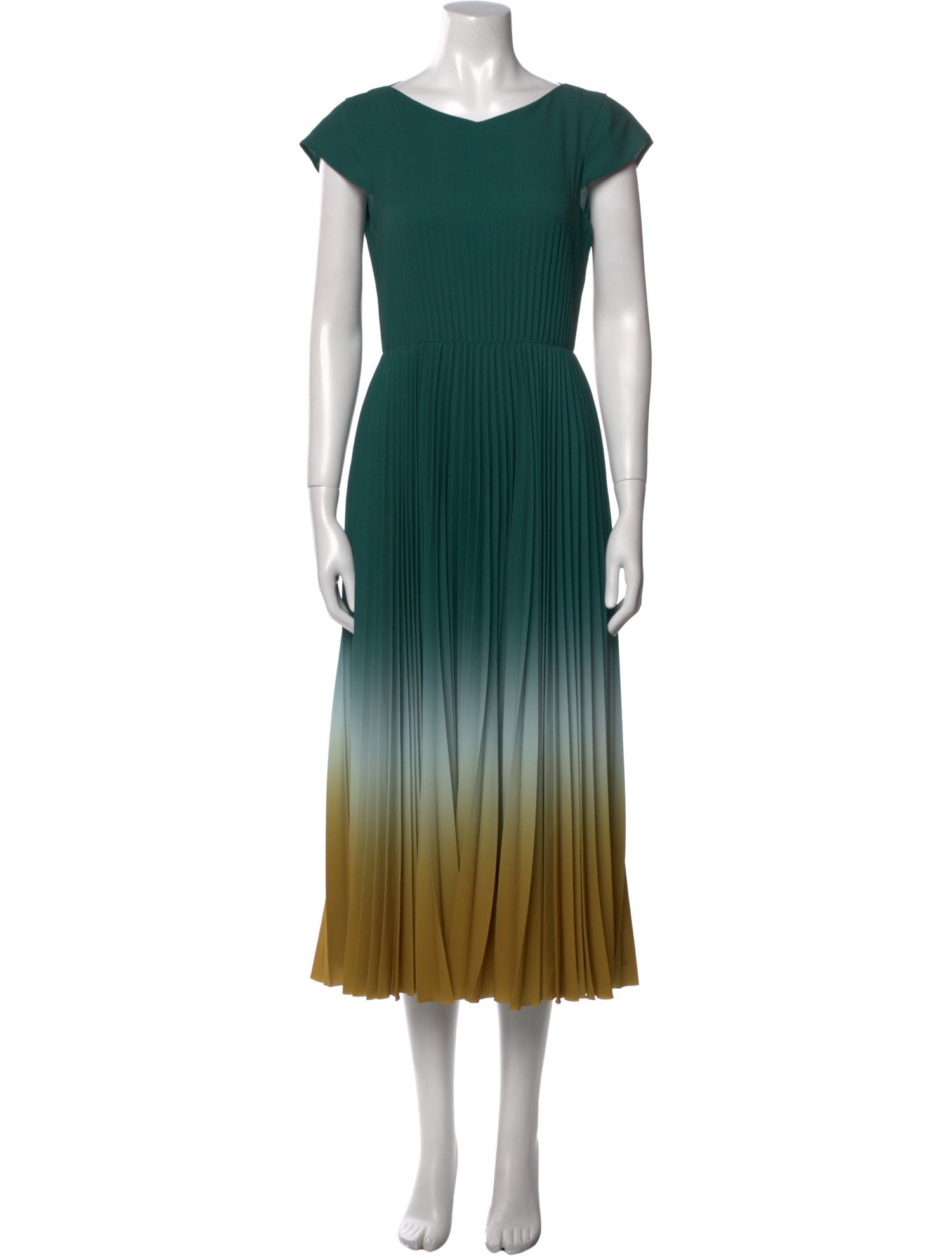 Jason Wu Collection Bateau Neckline Midi Length Dress