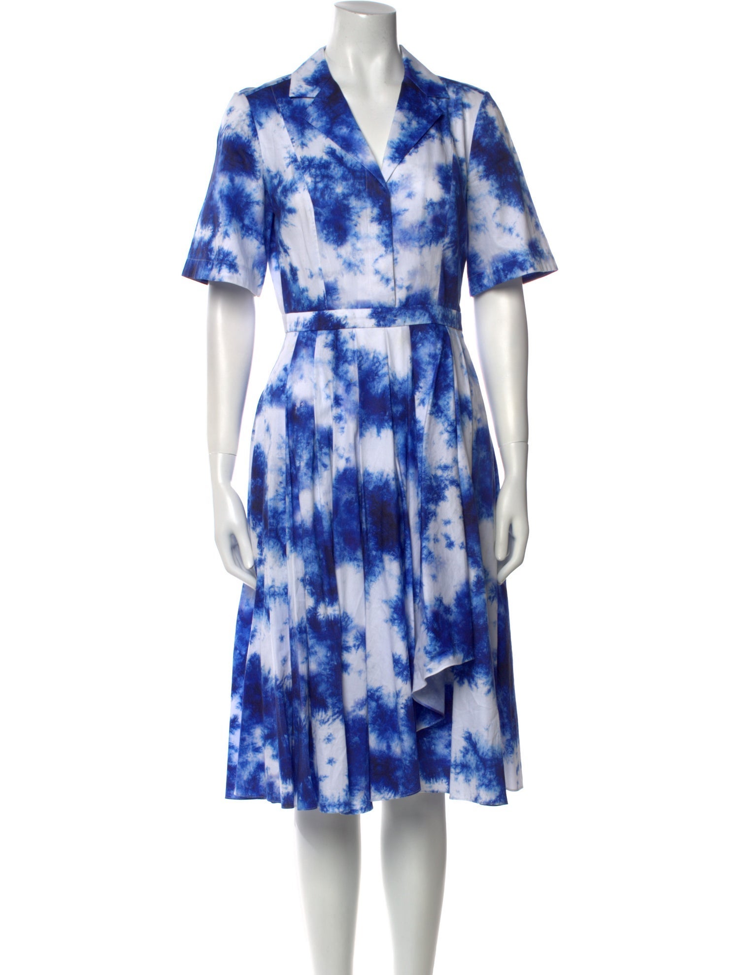 Jason Wu Collection Tie-Dye Print Midi Length Dress