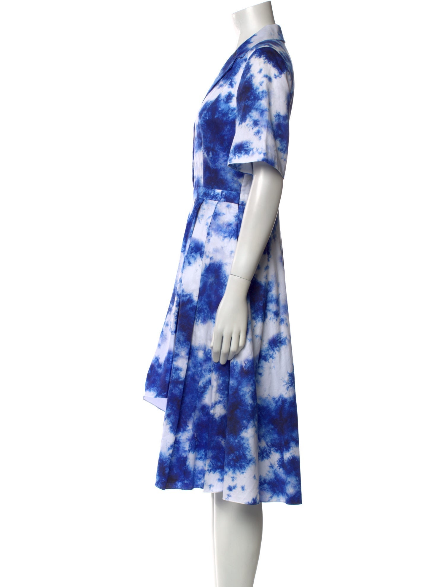 Jason Wu Collection Tie-Dye Print Midi Length Dress