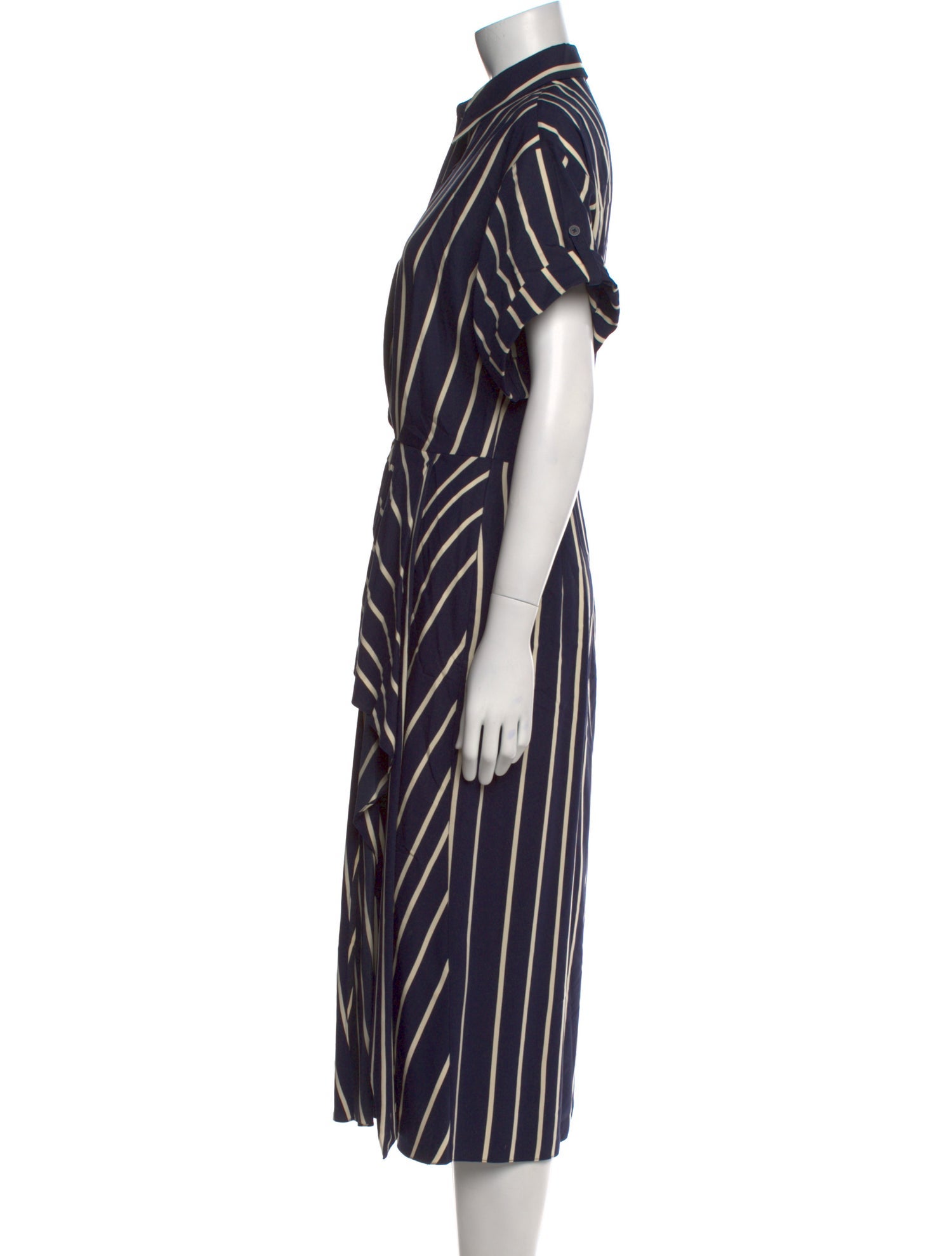 Jason Wu Collection Striped Midi Length Dress