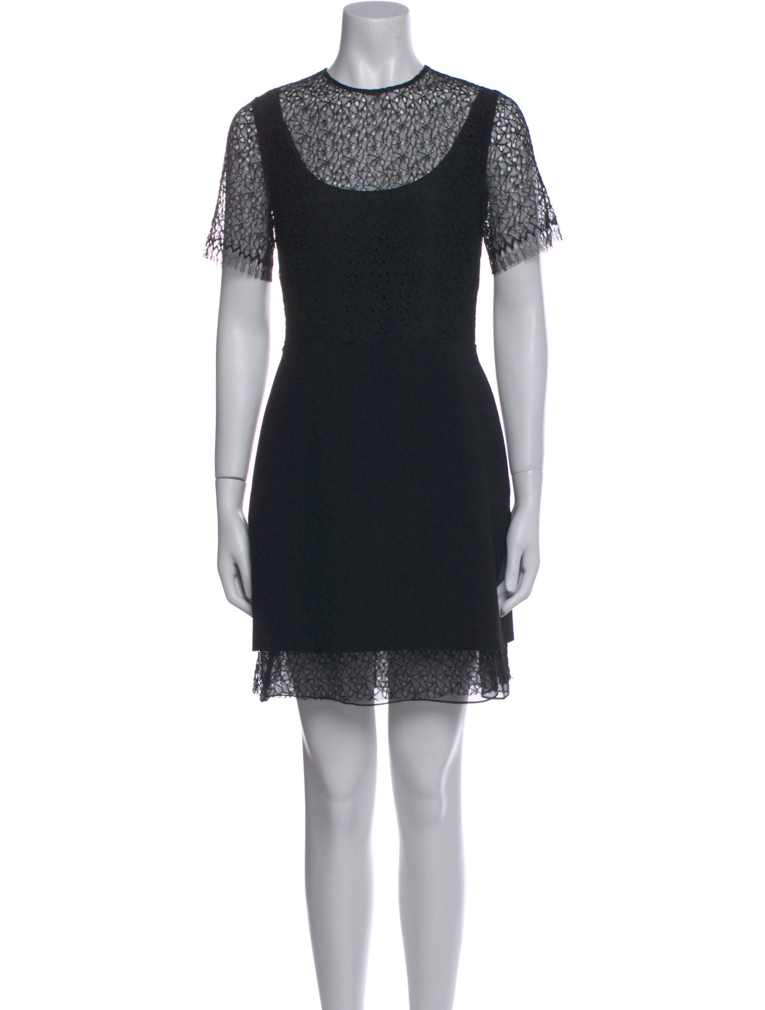 Jason Wu Collection Crew Neck Mini Dress