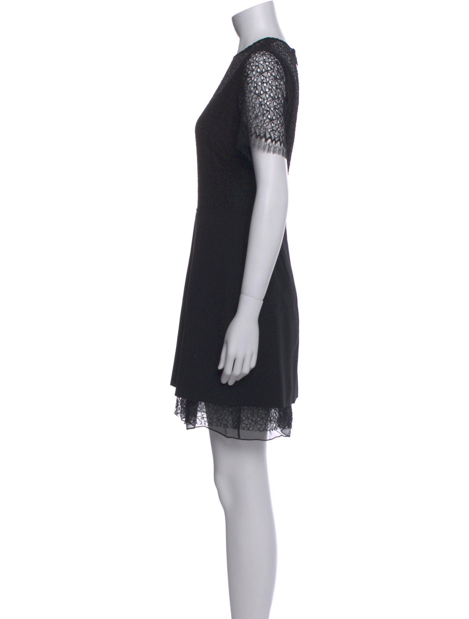 Jason Wu Collection Crew Neck Mini Dress