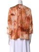 Jason Wu Collection Tie-Dye Print Crew Neck Blouse