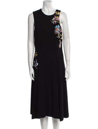 Jason Wu Collection Printed Midi Length Dress