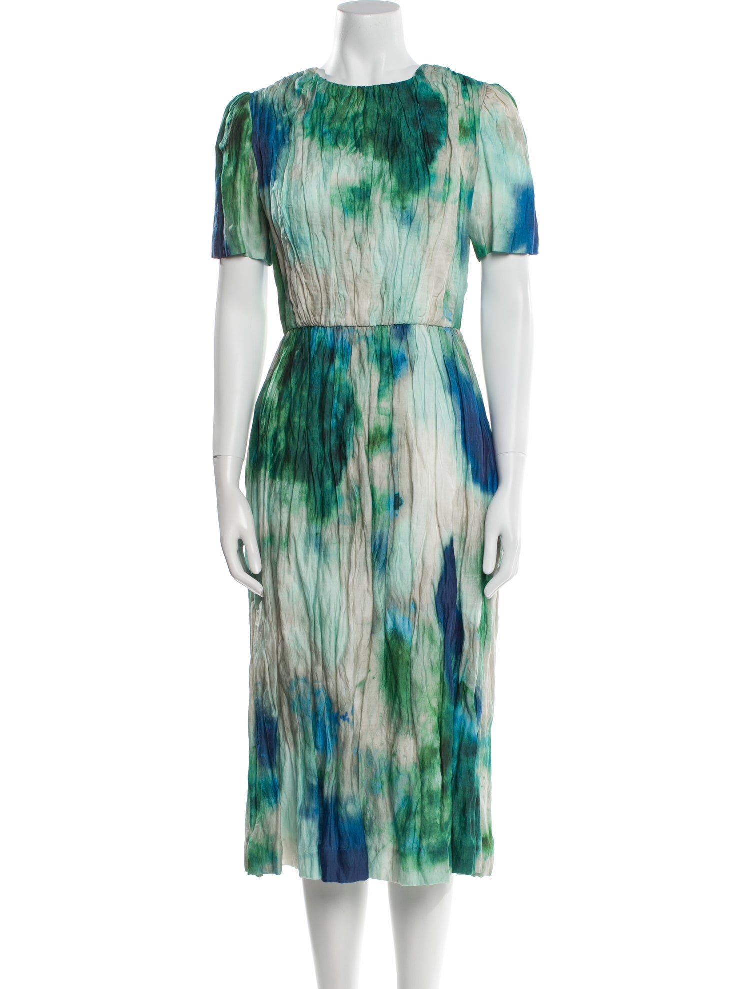 Jason Wu Collection Tie-Dye Print Midi Length Dress