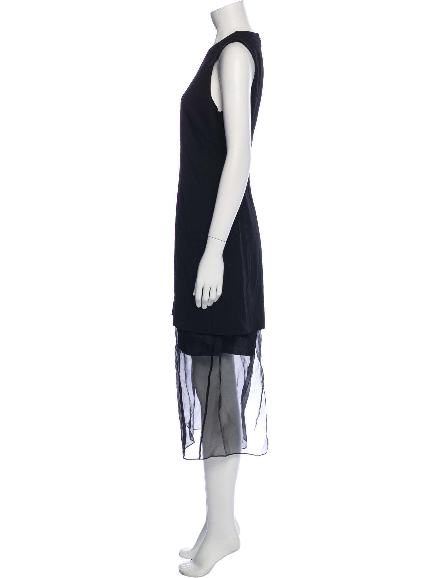 Jason Wu Collection Crew Neck Midi Length Dress