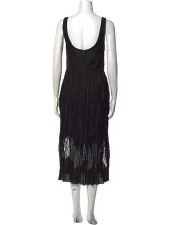 Jason Wu Collection Scoop Neck Midi Length Dress