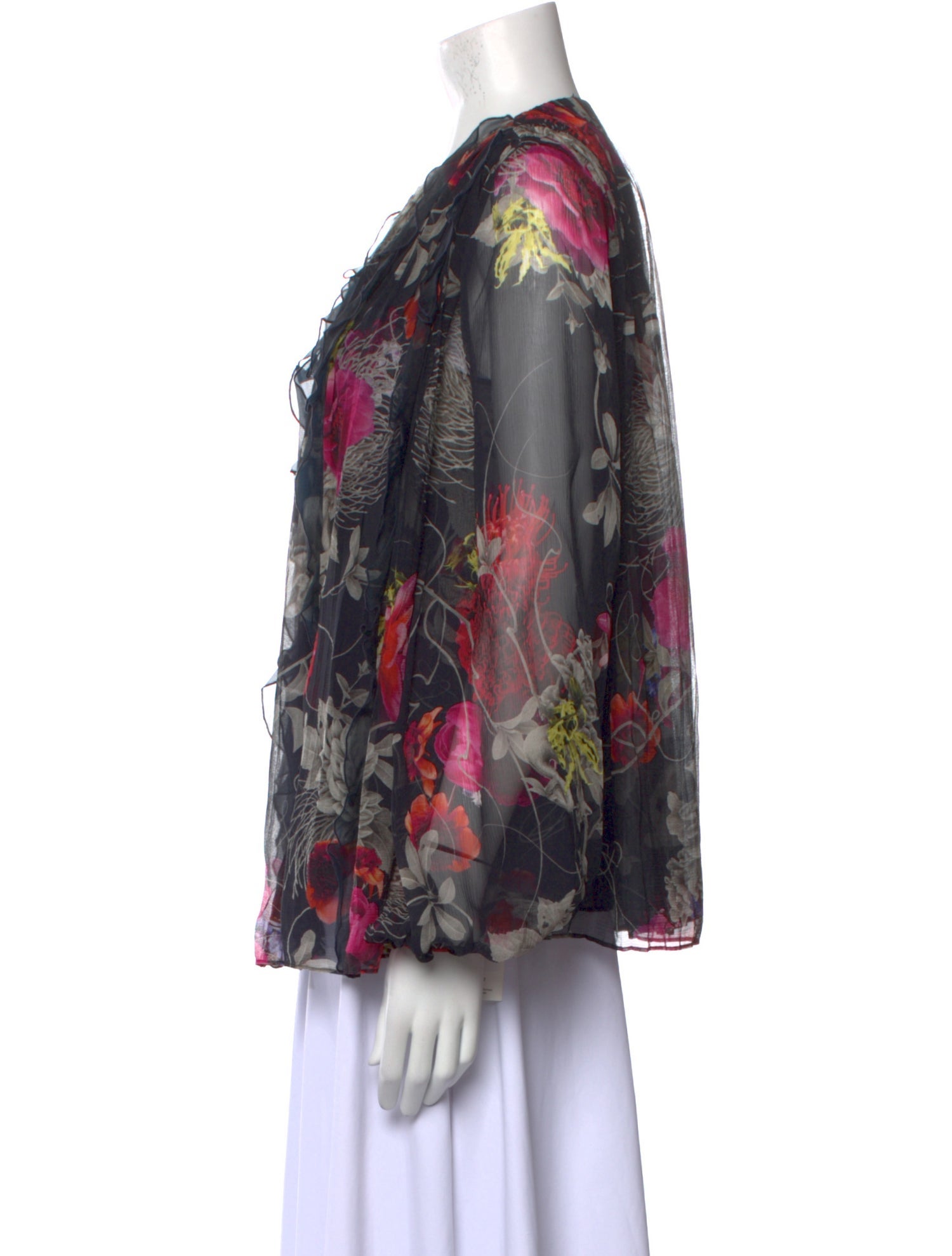 Jason Wu Collection Silk Floral Print Blouse