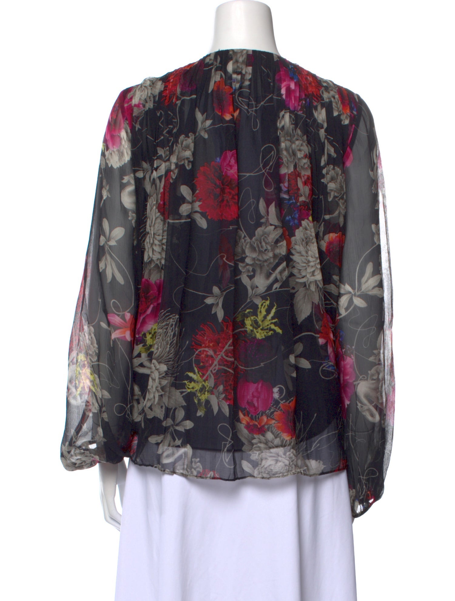 Jason Wu Collection Silk Floral Print Blouse
