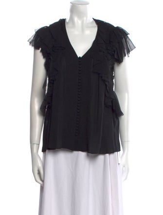 Jason Wu Collection Silk V-Neck Blouse