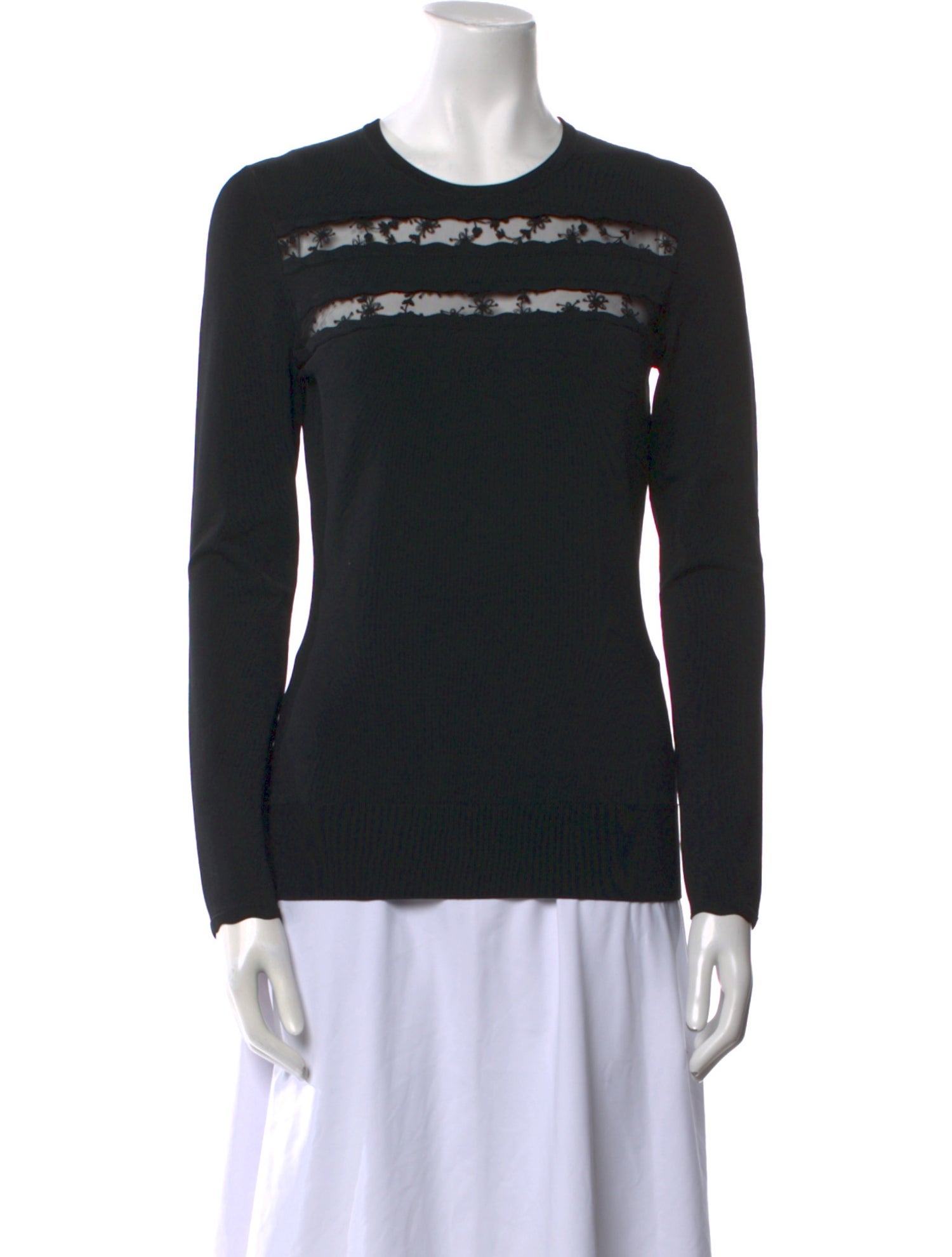 Jason Wu Collection Crew Neck Long Sleeve Sweatshirt