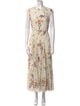 Jason Wu Collection Floral Print Long Dress