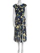 Jason Wu Collection Printed Midi Length Dress