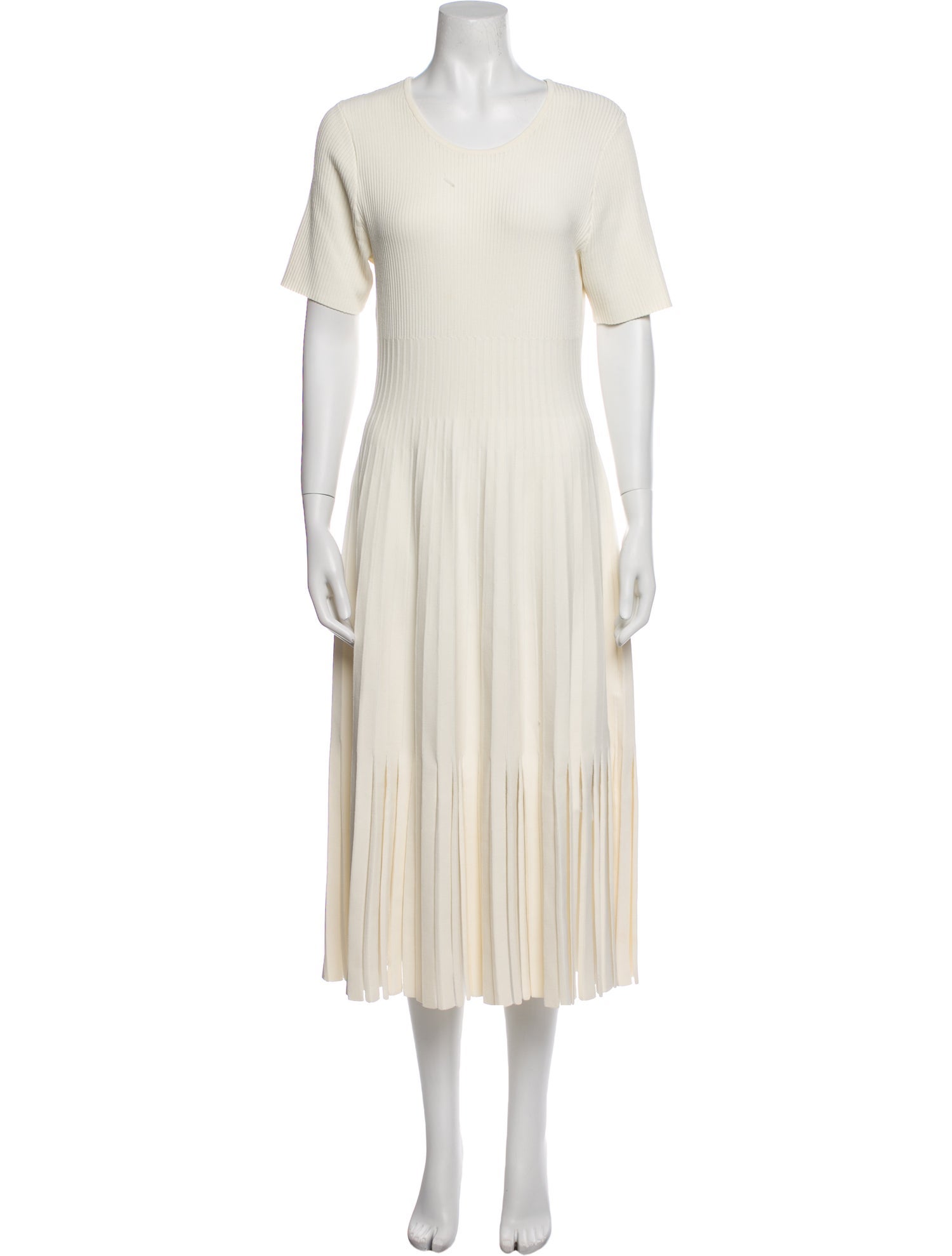 Jason Wu Collection Scoop Neck Midi Length Dress