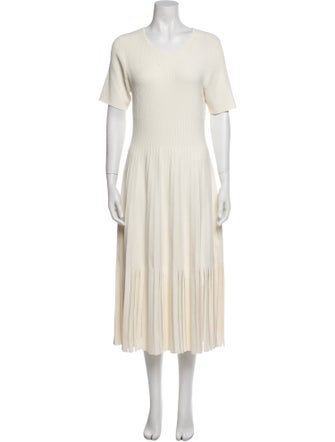 Jason Wu Collection Scoop Neck Midi Length Dress