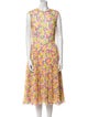 Jason Wu Collection Floral Print Midi Length Dress