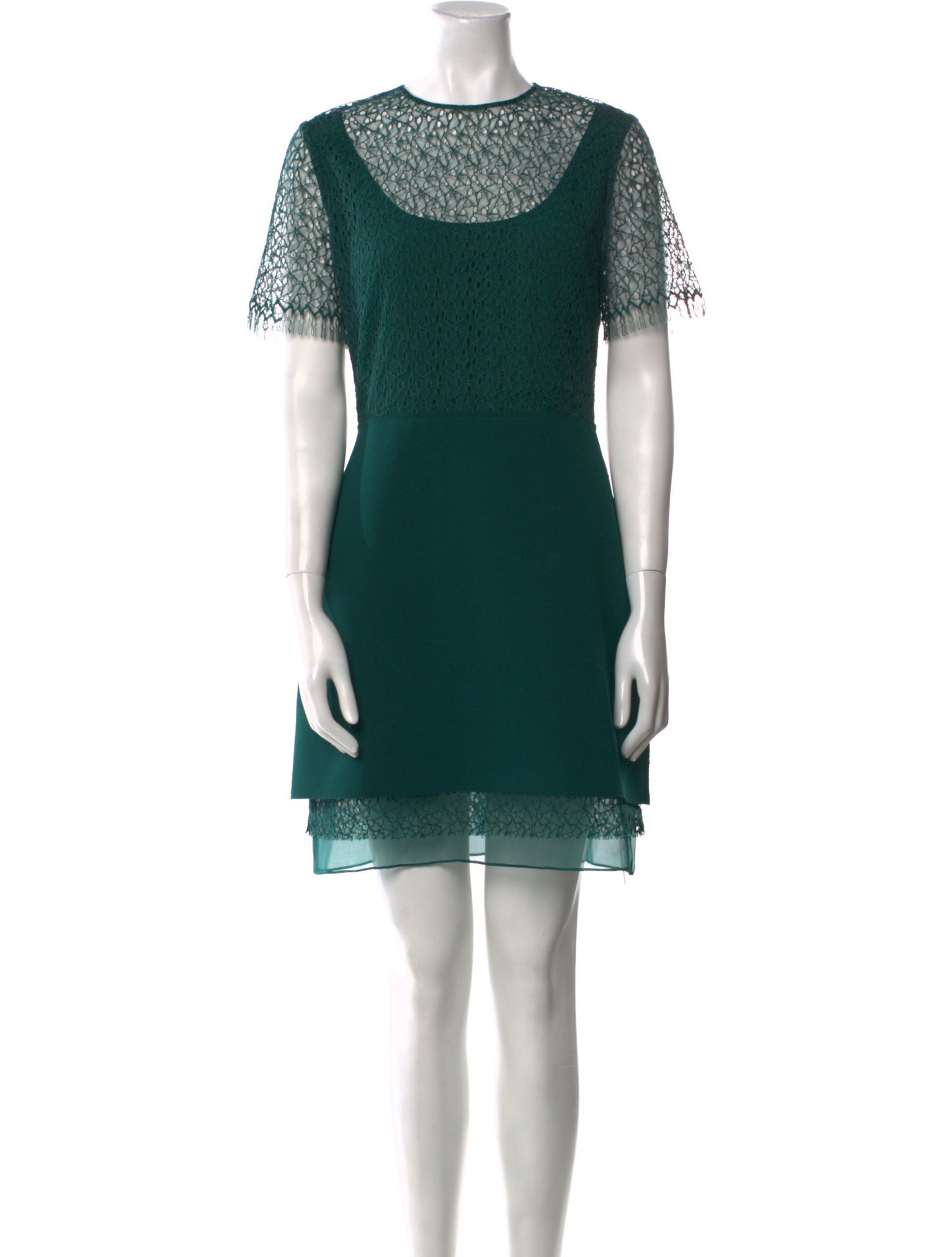 Jason Wu Collection Crew Neck Mini Dress