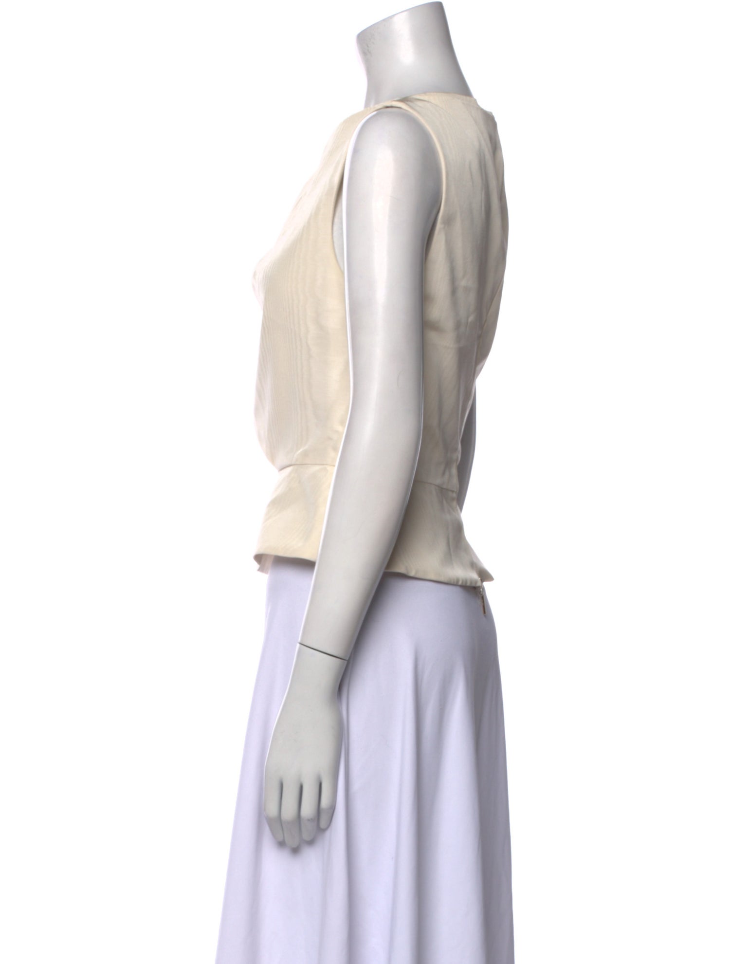 Jason Wu Collection Cowl Neck Sleeveless Crop Top