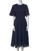 Jason Wu Collection Crew Neck Midi Length Dress