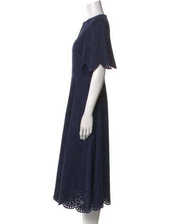 Jason Wu Collection Crew Neck Midi Length Dress