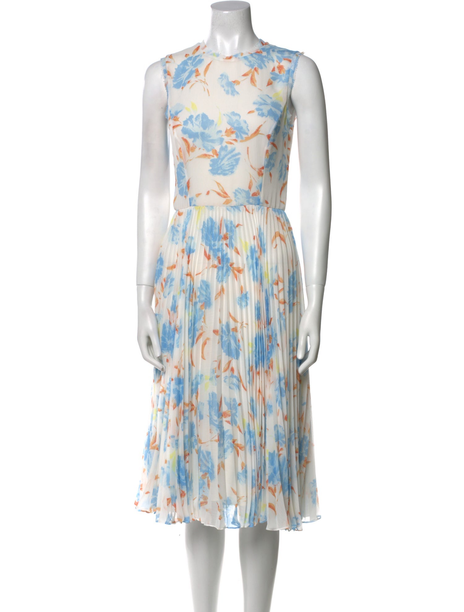 Jason Wu Collection Floral Print Midi Length Dress