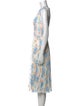 Jason Wu Collection Floral Print Midi Length Dress