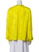 Jason Wu Collection Crew Neck Long Sleeve Blouse