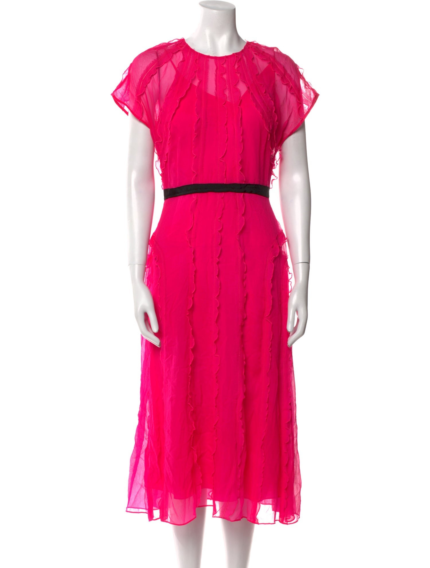 Jason Wu Collection Silk Midi Length Dress