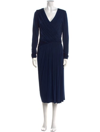 Jason Wu Collection V-Neck Midi Length Dress