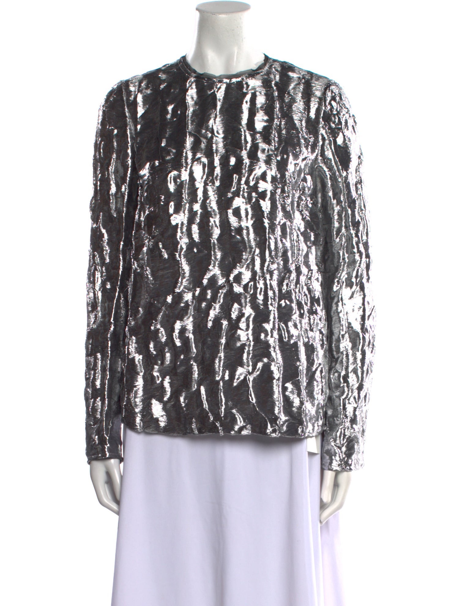 Jason Wu Collection Printed Crew Neck Blouse w/ Tags