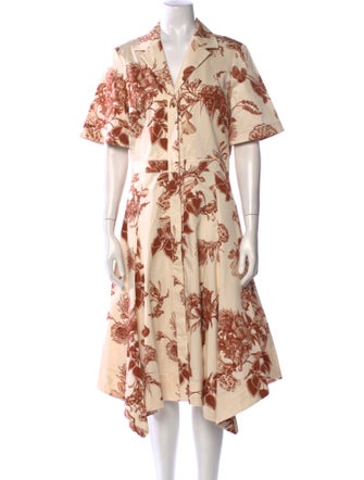 Jason Wu Collection Floral Print Long Dress
