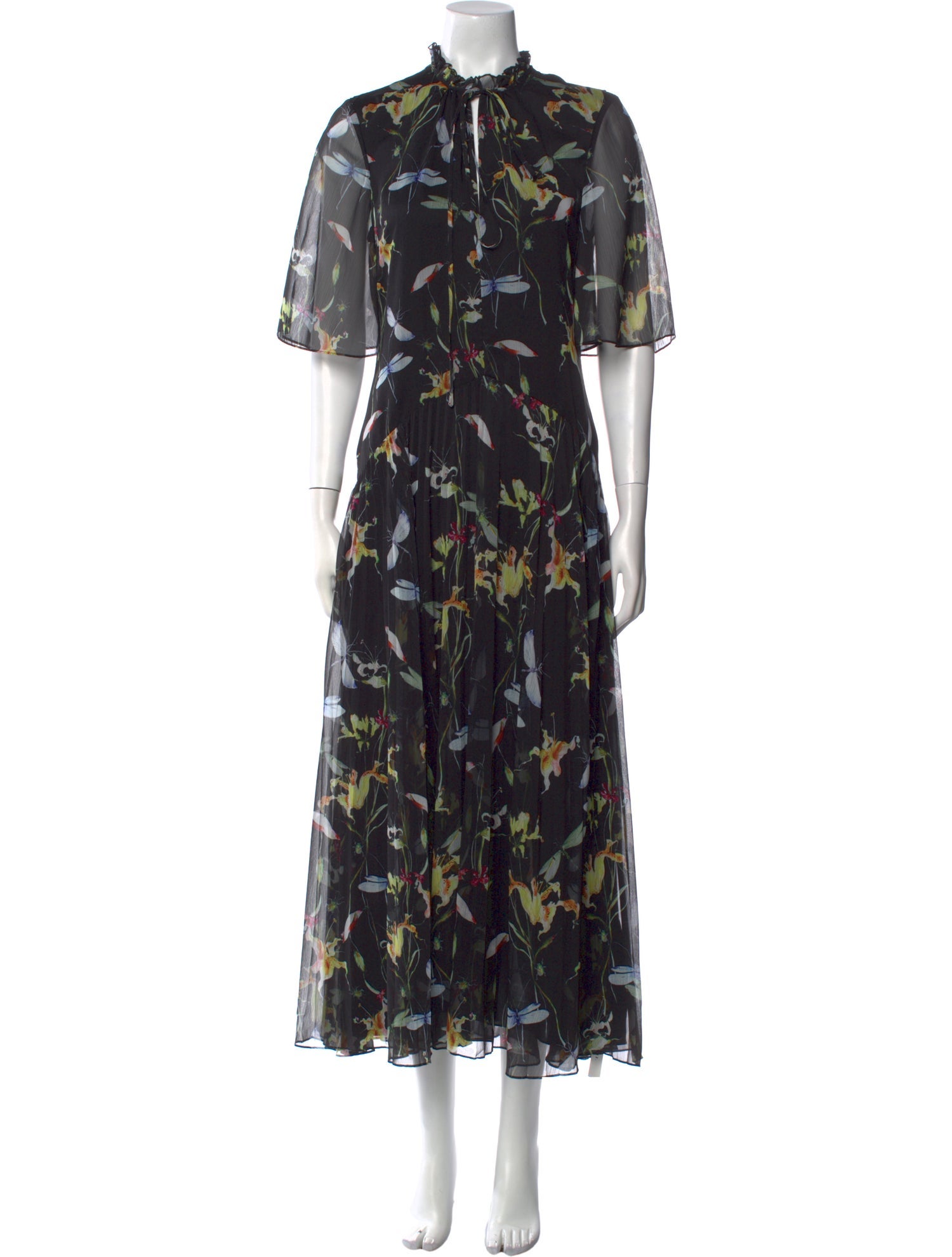 Jason Wu Collection Floral Print Long Dress