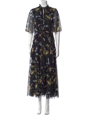 Jason Wu Collection Floral Print Long Dress