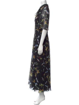 Jason Wu Collection Floral Print Long Dress