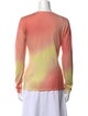 Jason Wu Collection Wool Tie-Dye Print Sweater