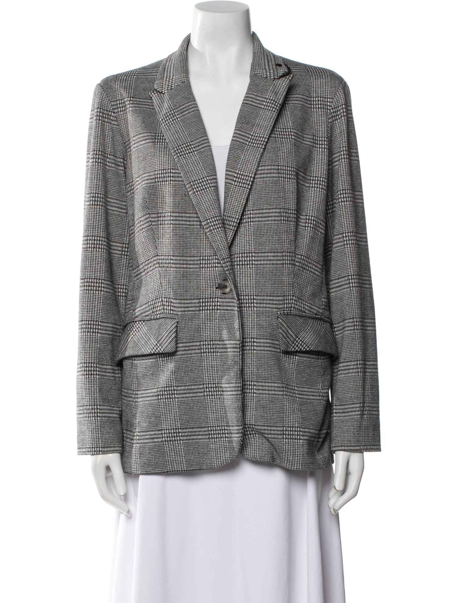 Jason Wu Collection Plaid Print Blazer