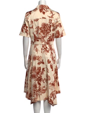 Jason Wu Collection Floral Print Midi Length Dress