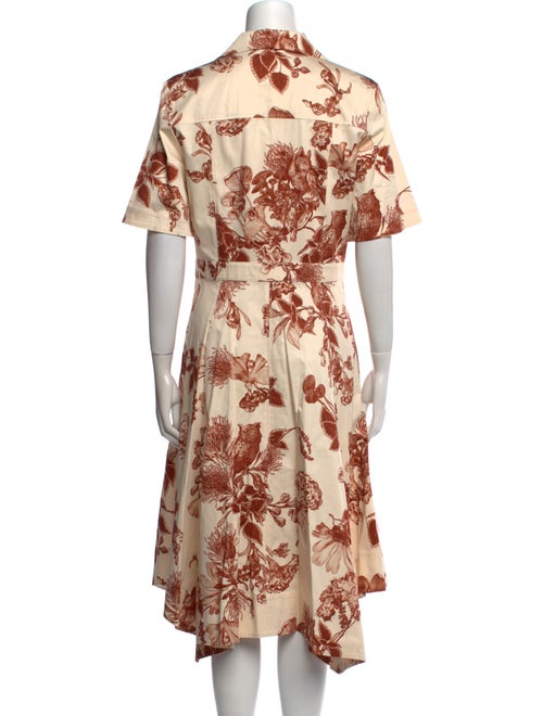 Jason Wu Collection Floral Print Midi Length Dress