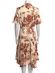 Jason Wu Collection Floral Print Midi Length Dress