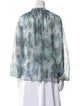 Jason Wu Collection Printed V-Neck Blouse