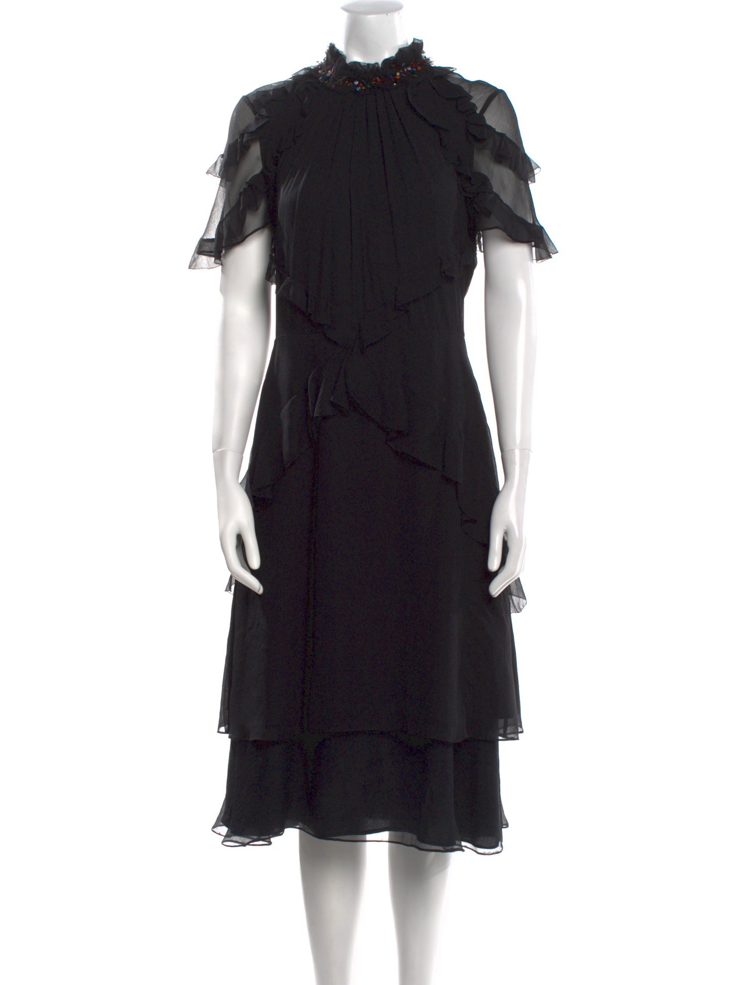 Jason Wu Collection Silk Midi Length Dress