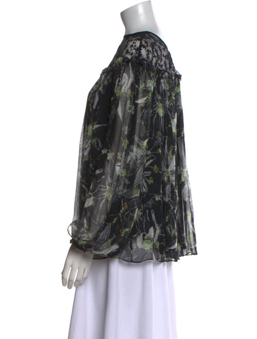Jason Wu Collection Silk Floral Print Blouse