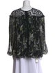 Jason Wu Collection Silk Floral Print Blouse