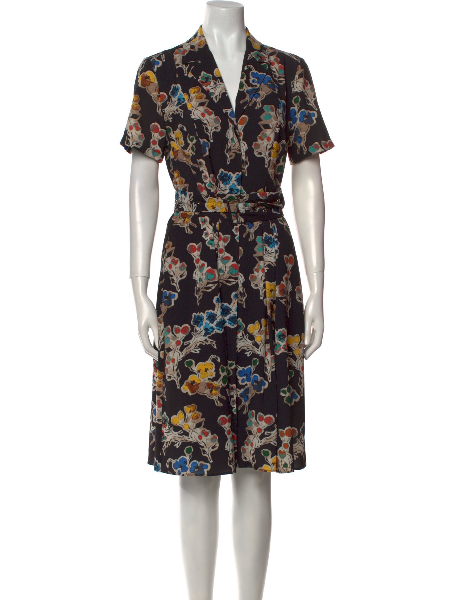 Jason Wu Collection Floral Print Knee-Length Dress