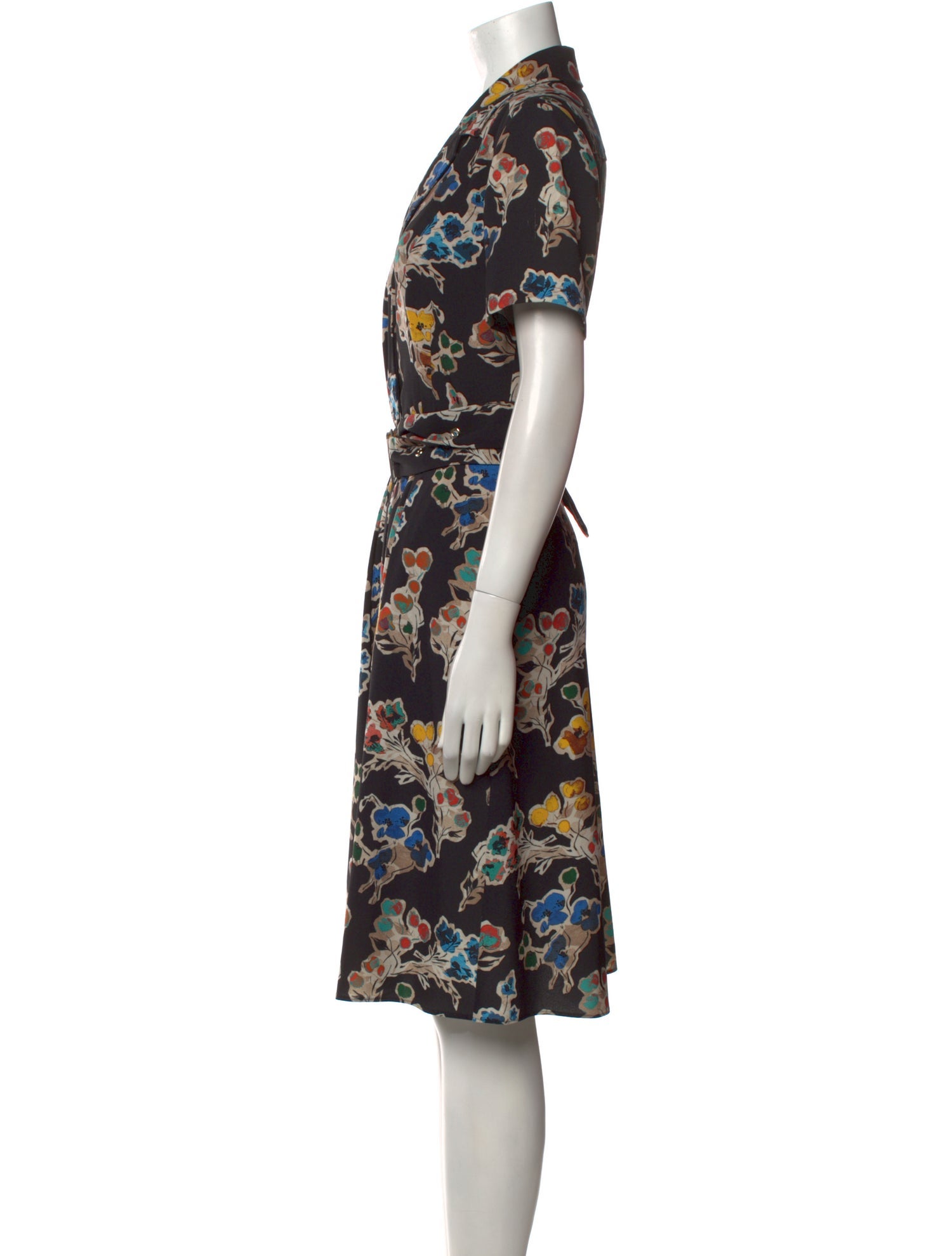 Jason Wu Collection Floral Print Knee-Length Dress