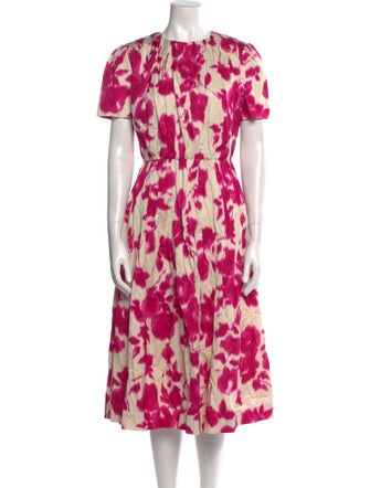 Jason Wu Collection Tie-Dye Print Midi Length Dress